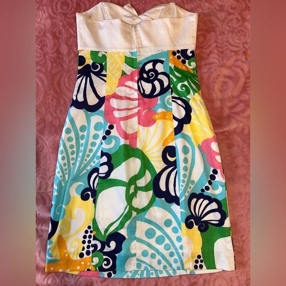 Lilly Pulitzer Strapless Dress - Multicolor Floral - Picture 2 of 2